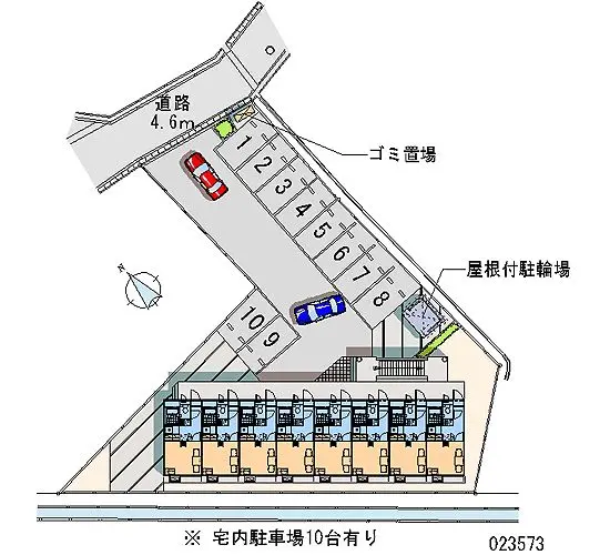 ★手数料０円★長野市中御所５丁目　月極駐車場（LP）